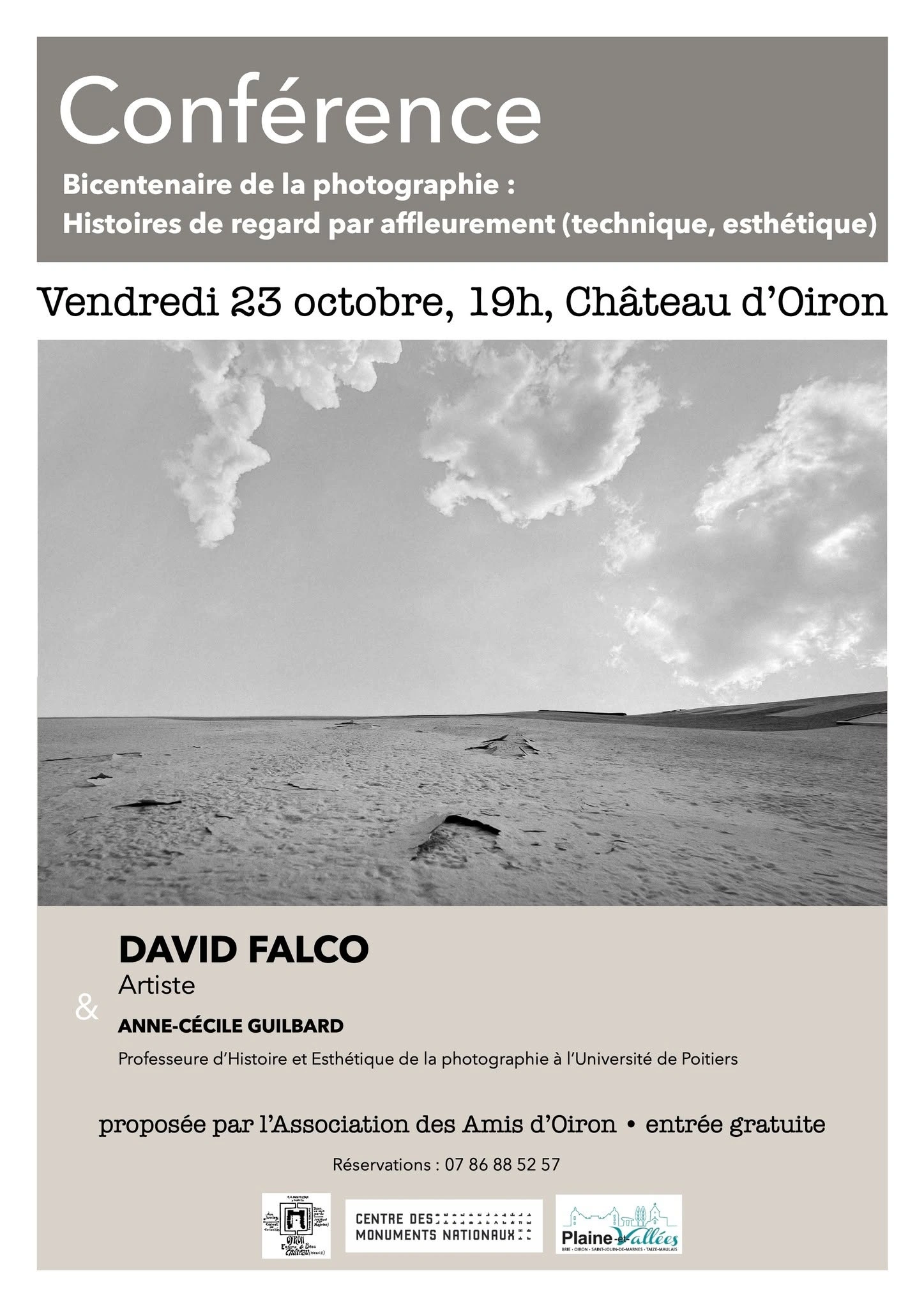 Conférence : Bicentenaire de la photographie « Histoires de regard par affleurement »