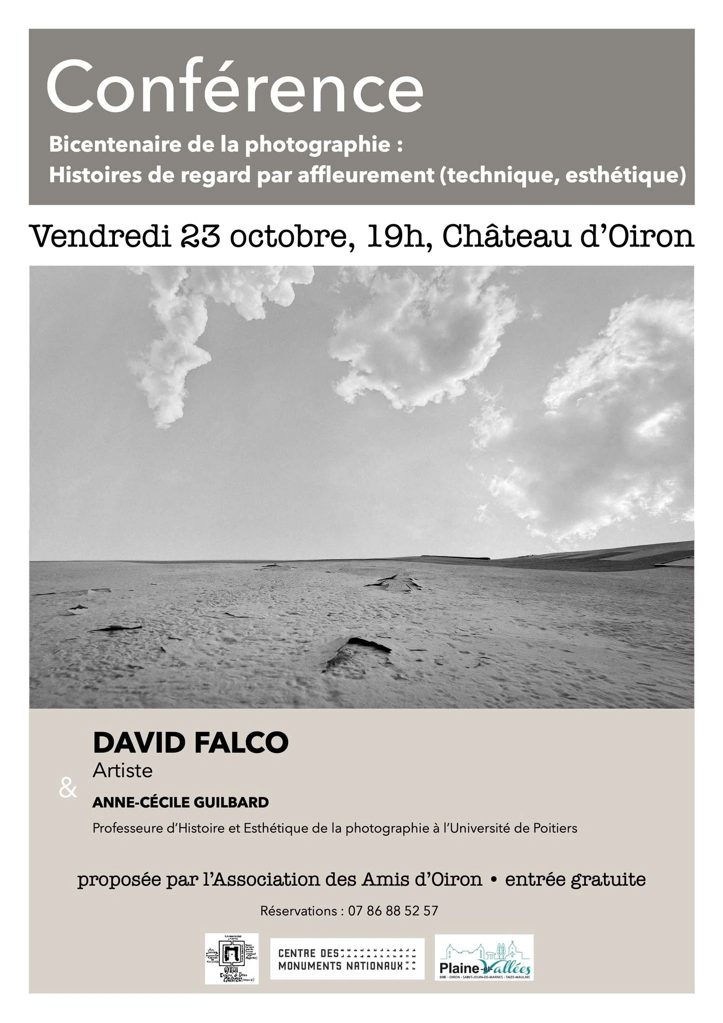 Conférence : Bicentenaire de la photographie « Histoires de regard par affleurement »