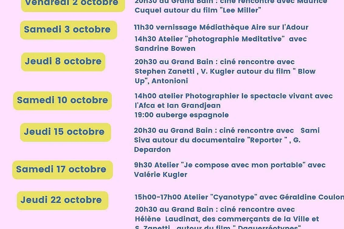 Festival Imagin'Aire atelier "Cyanotype"