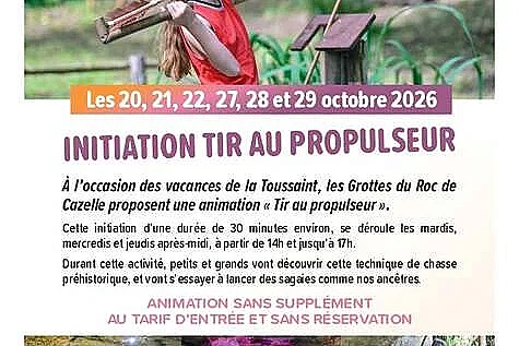 Les vacances d'automne aux grottes du Roc de Cazelle