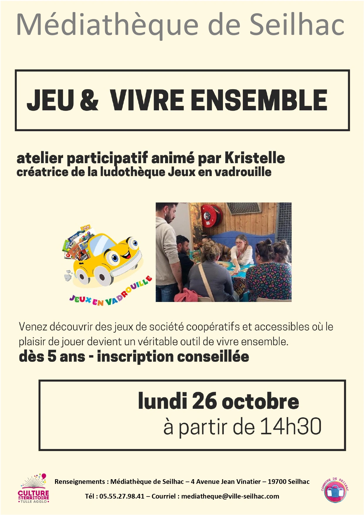 Médiathèque : Jeu et vivre ensemble