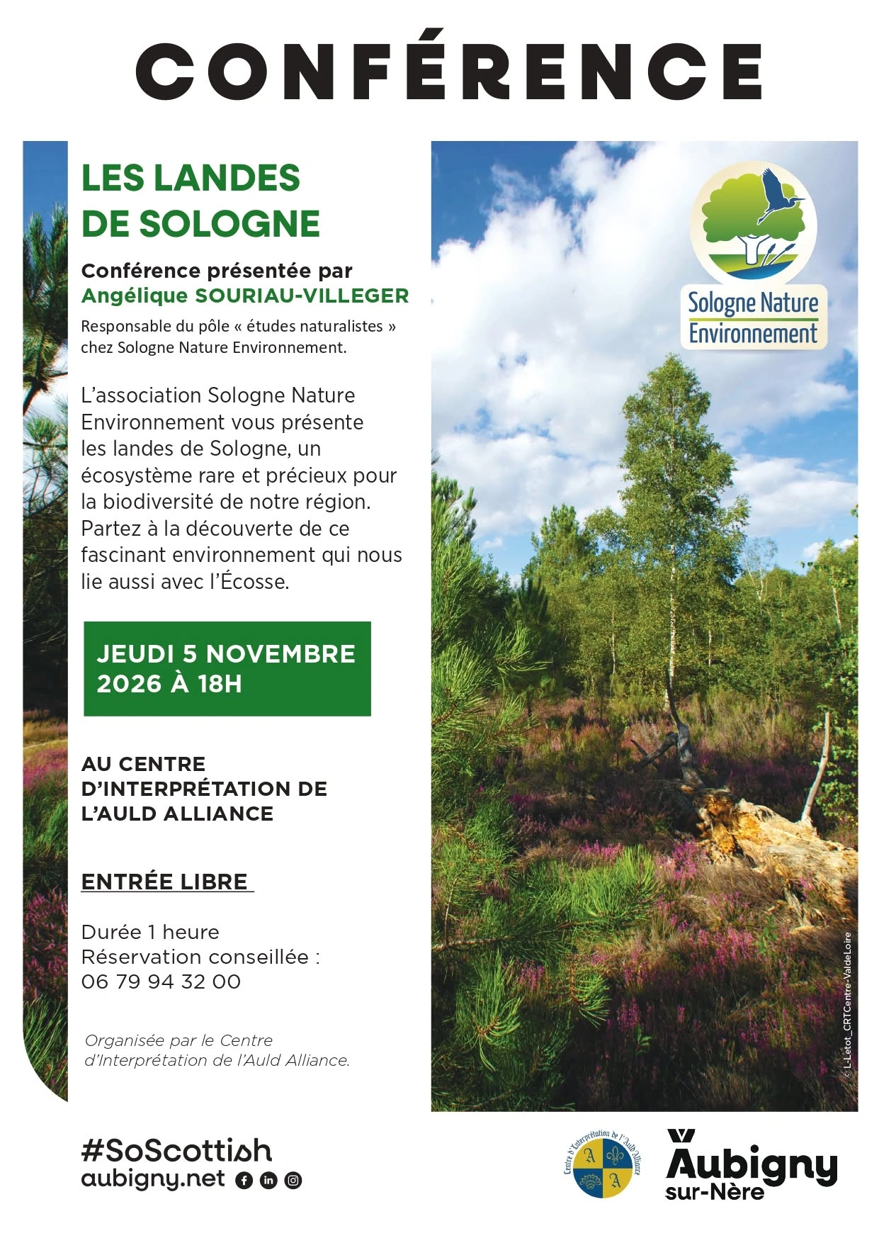 Conférence : Les landes de Sologne