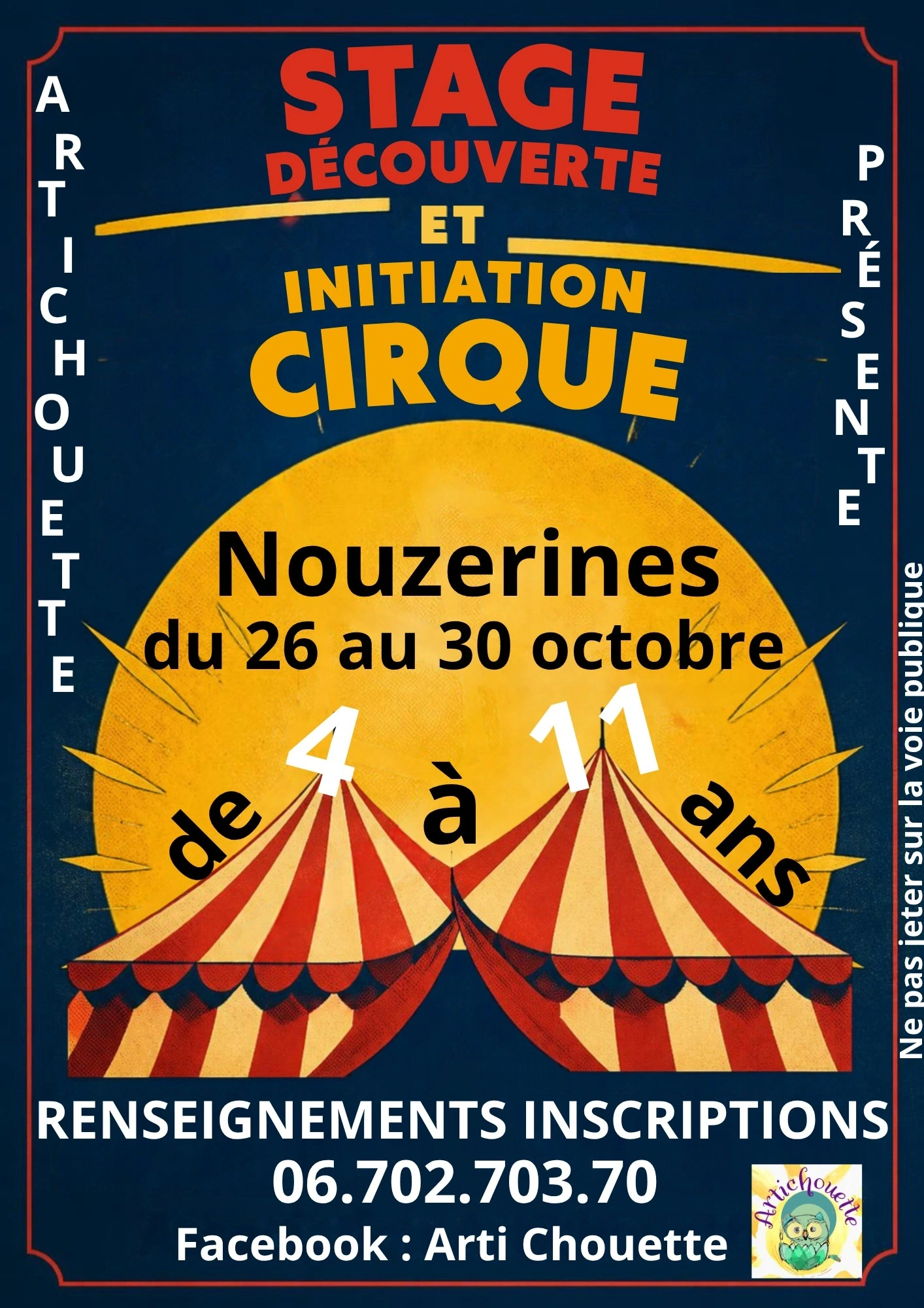 Stage découverte et initiation de cirque
