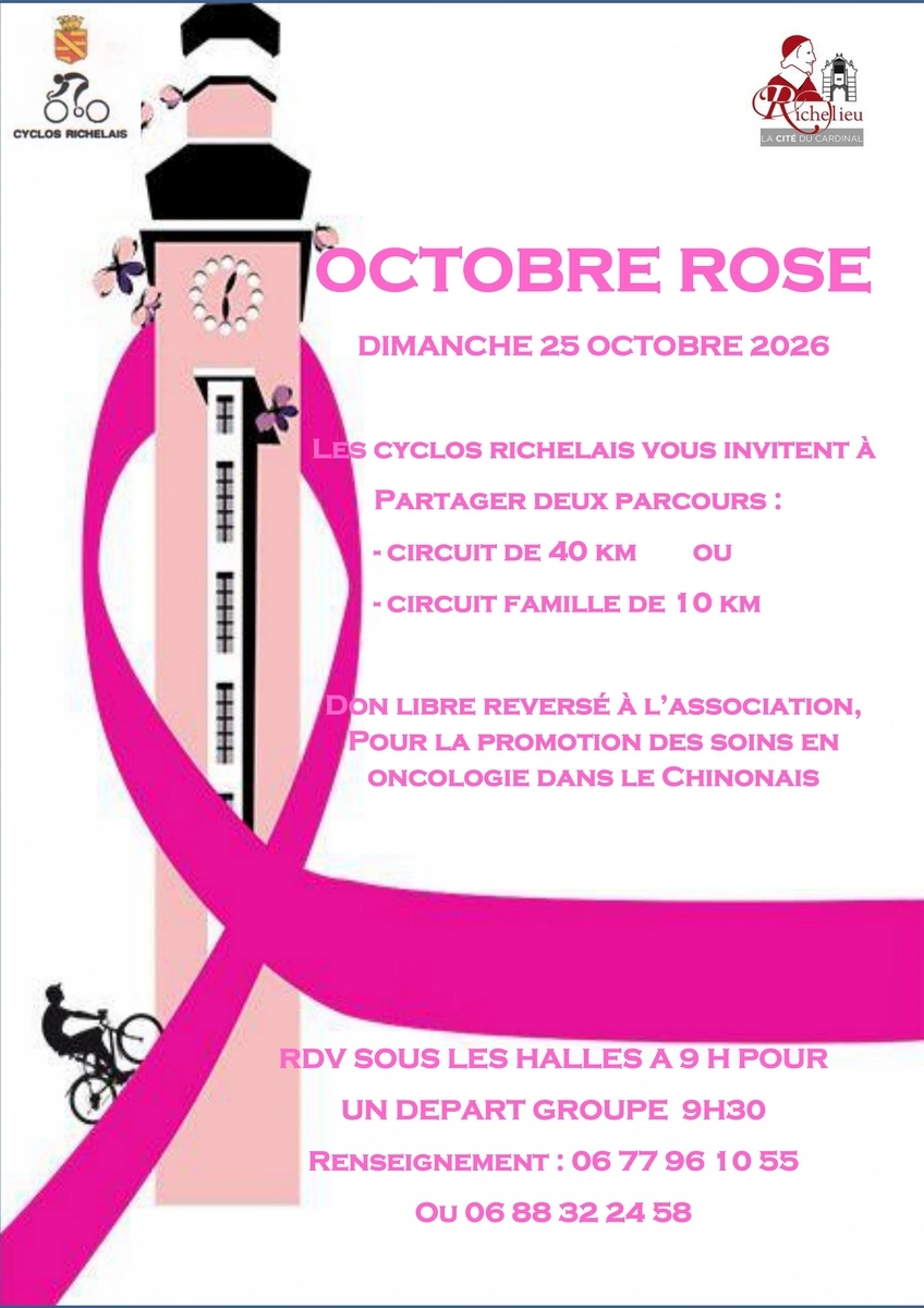 Balade vélo - Octobre Rose