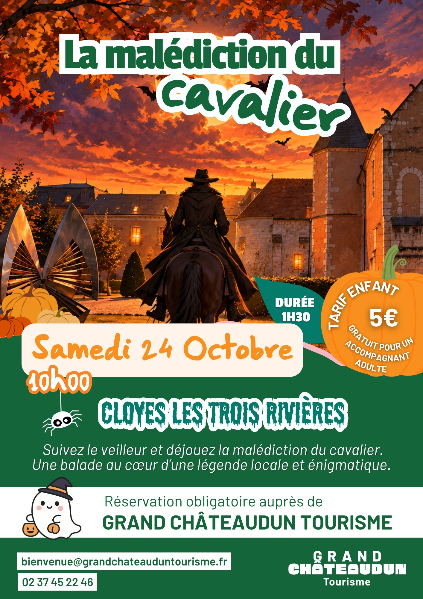 Animation enfant pour Halloween - "La malédiction du cavalier"