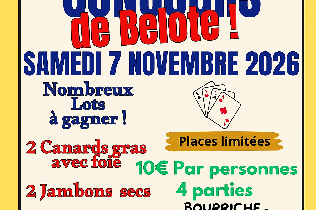 Concours de belote à Troche