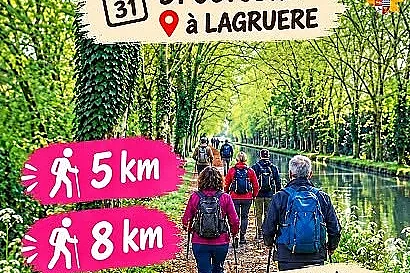 Randonnée Octobre Rose à Lagruère