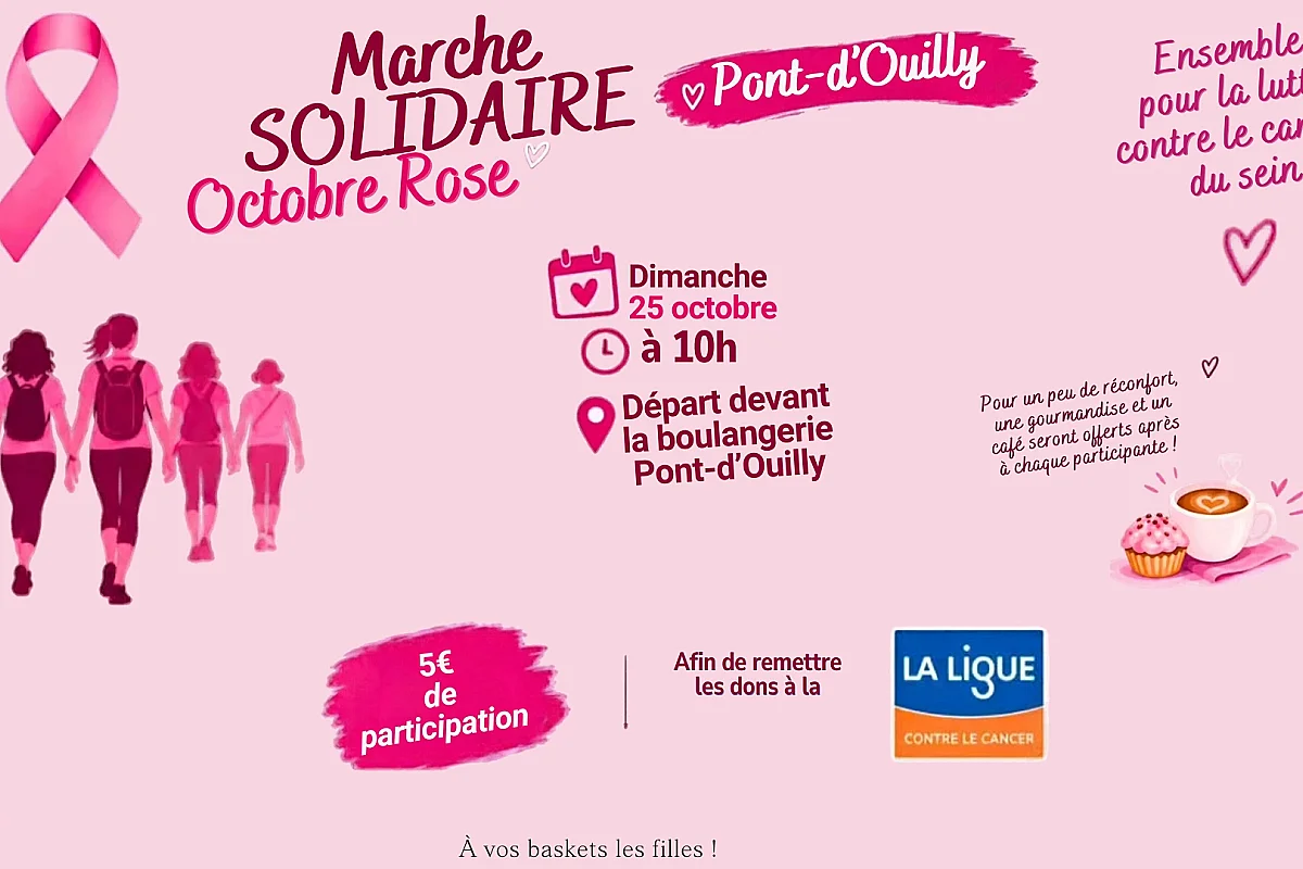 Marche solidaire pour Octobre Rose