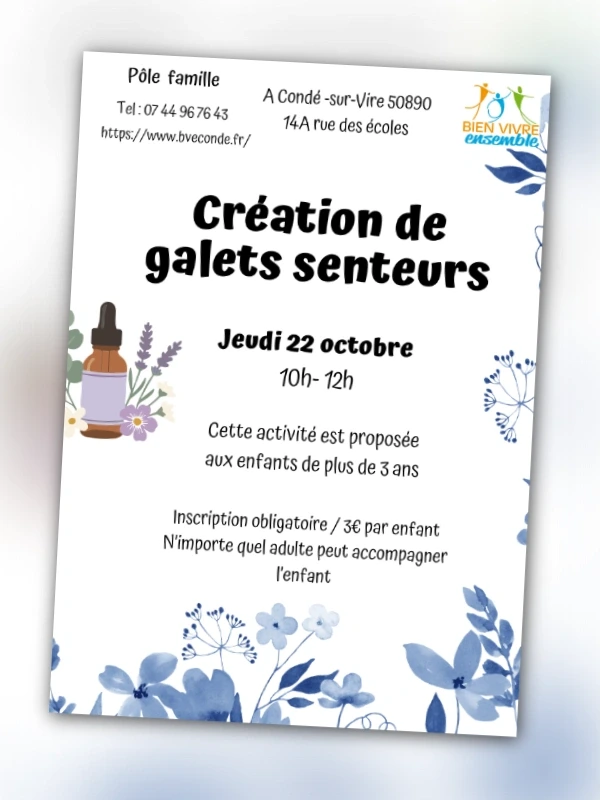 Atelier "Création de galets senteurs"