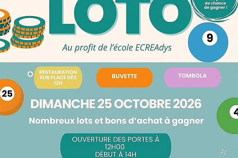 LOTO - Au profit de l'école ECREAdys