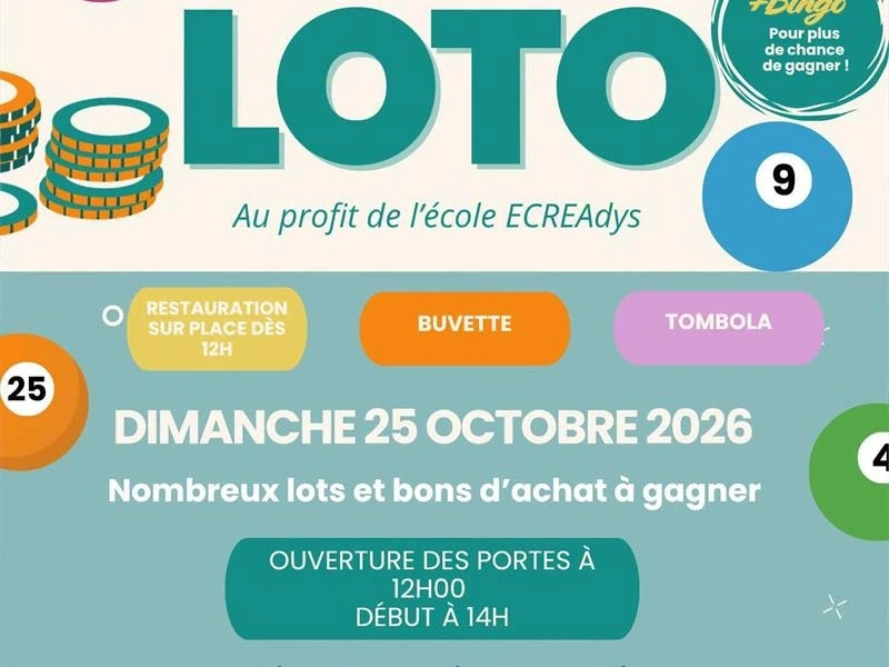 LOTO - Au profit de l'école ECREAdys