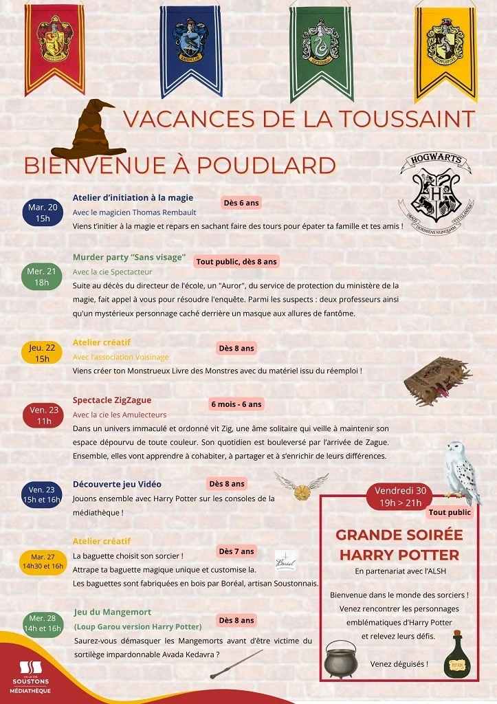 Bienvenue à Poudlard: Grande soirée Harry Potter