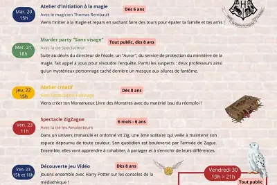 Bienvenue à Poudlard: Grande soirée Harry Potter