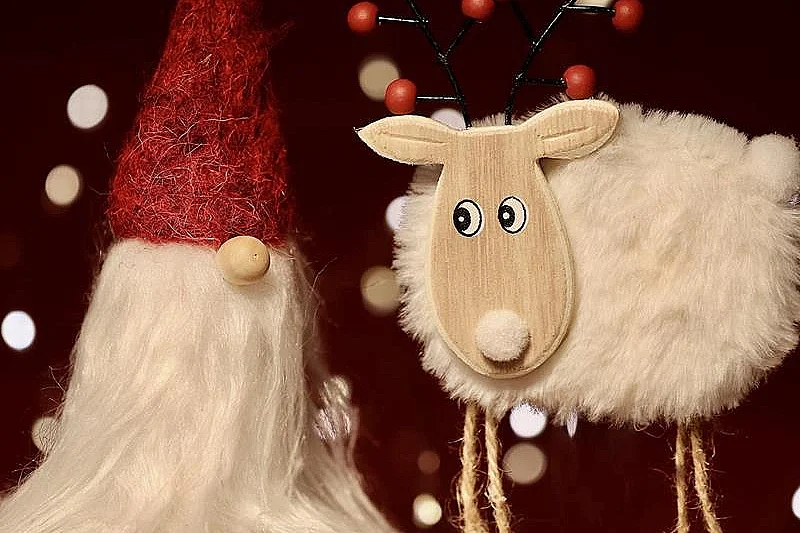 Confection d'un renne du père Noël
