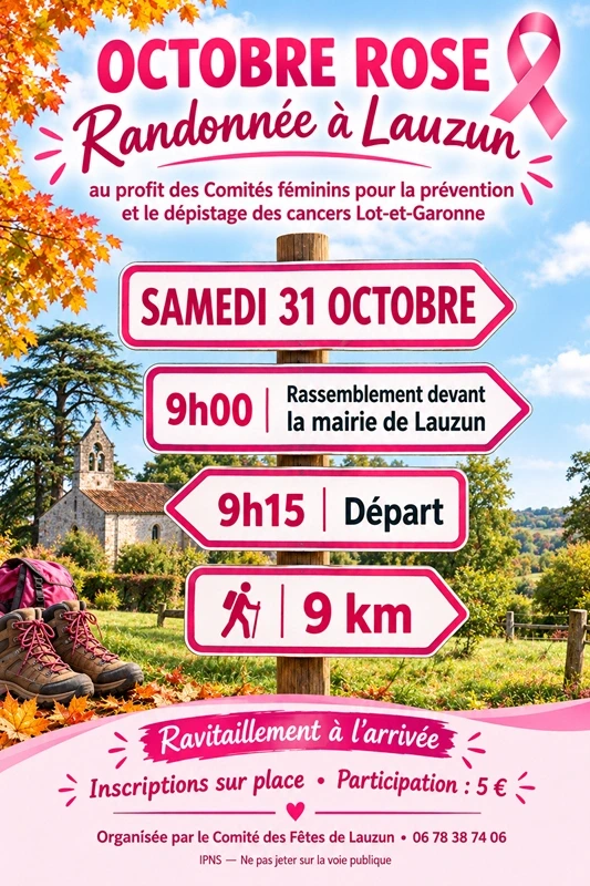 Randonnée octobre rose