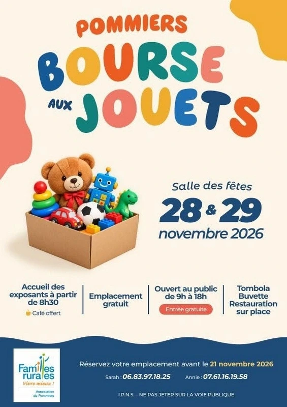 Bourse aux jouets, puériculture et vêtements
