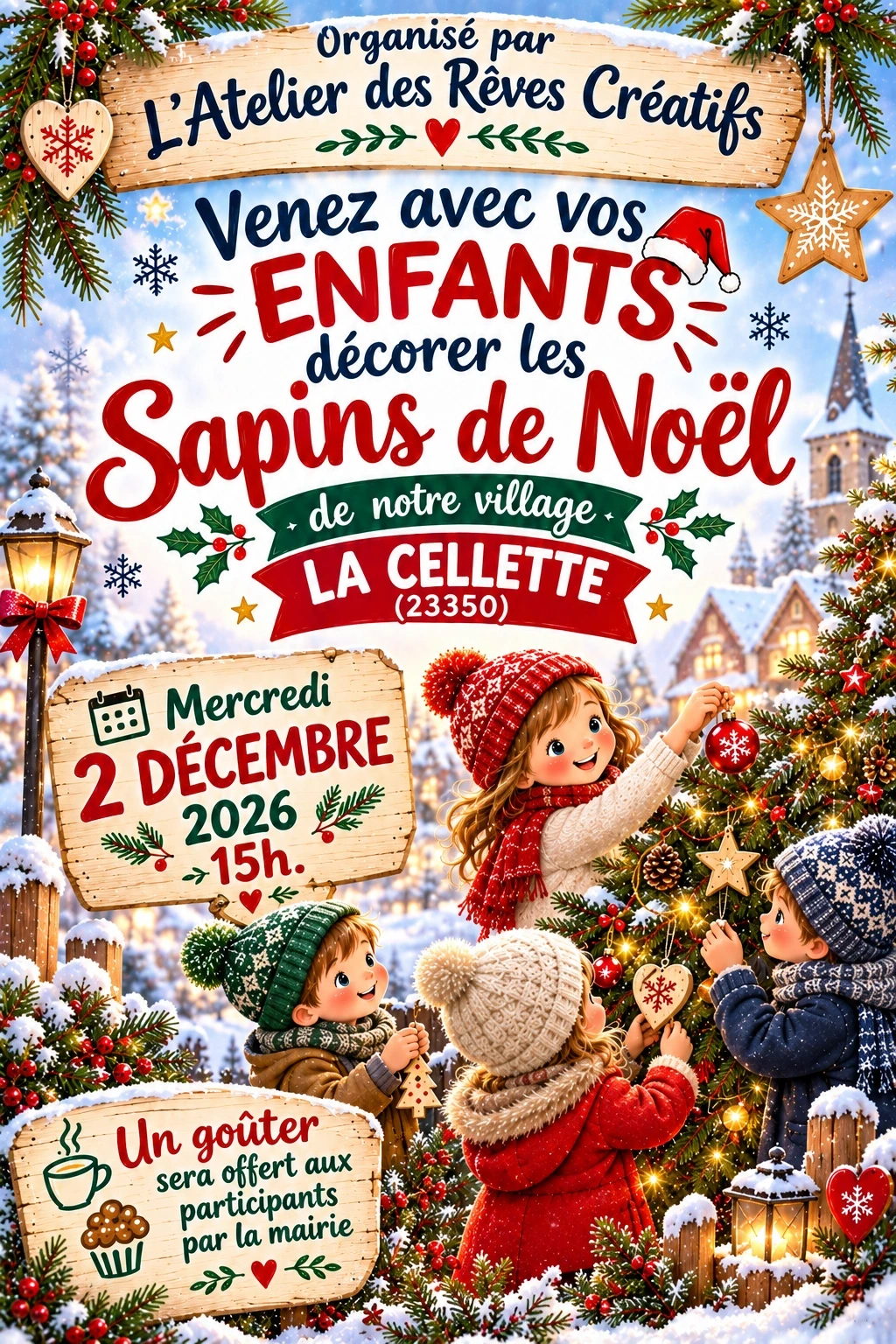 Décoration des sapins de Noël