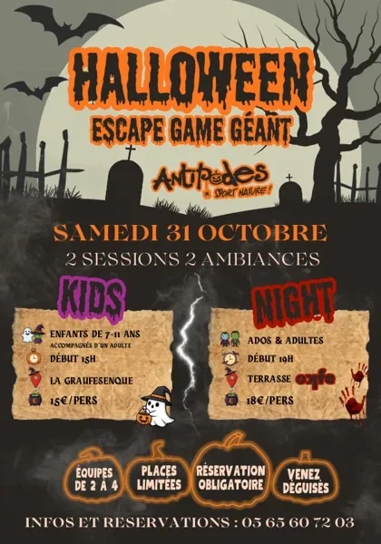 Halloween- jeu de piste géant - Antipodes