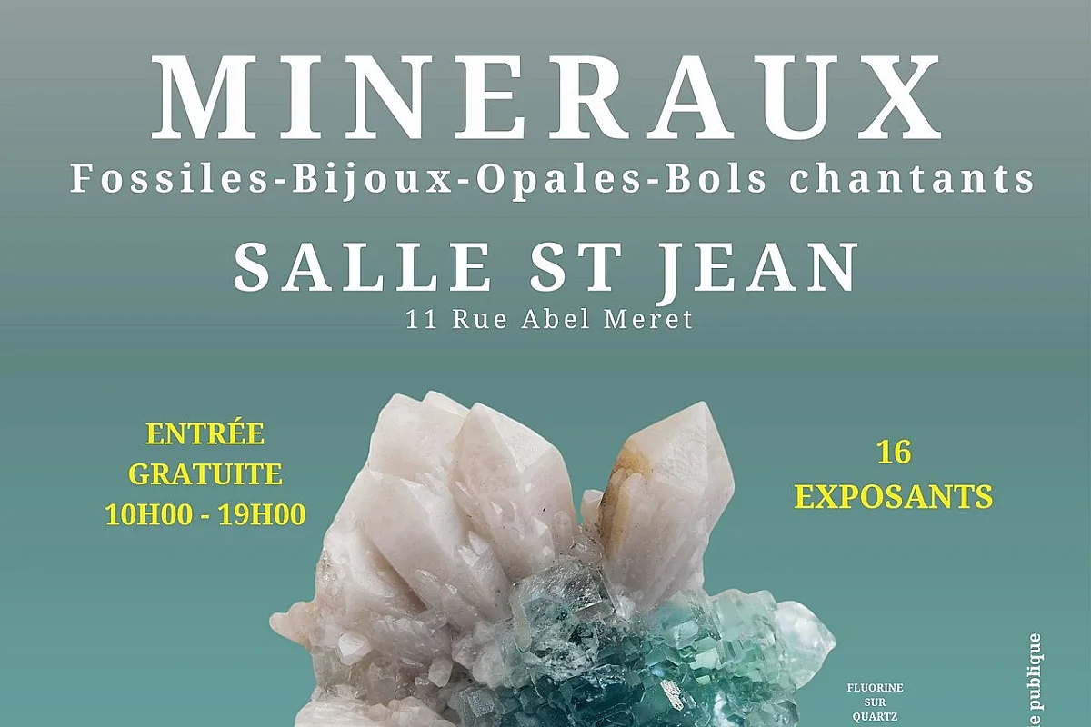 Salon vente de minéraux, fossiles, bijoux