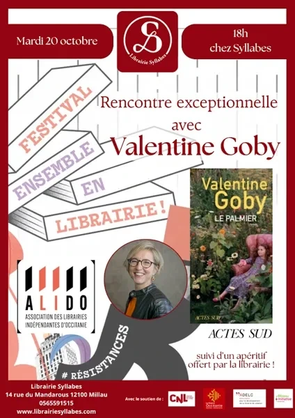 Rencontre littéraire avec l'autrice Valentine Goby - Librairie Syllabes