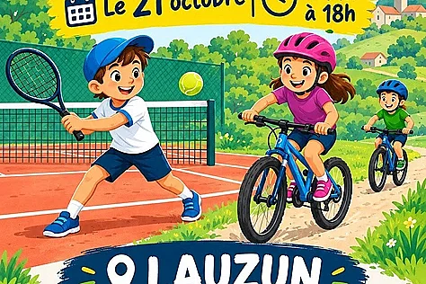 Après midi sportif du Cyclo Club et du Tennis Club Lauzunais