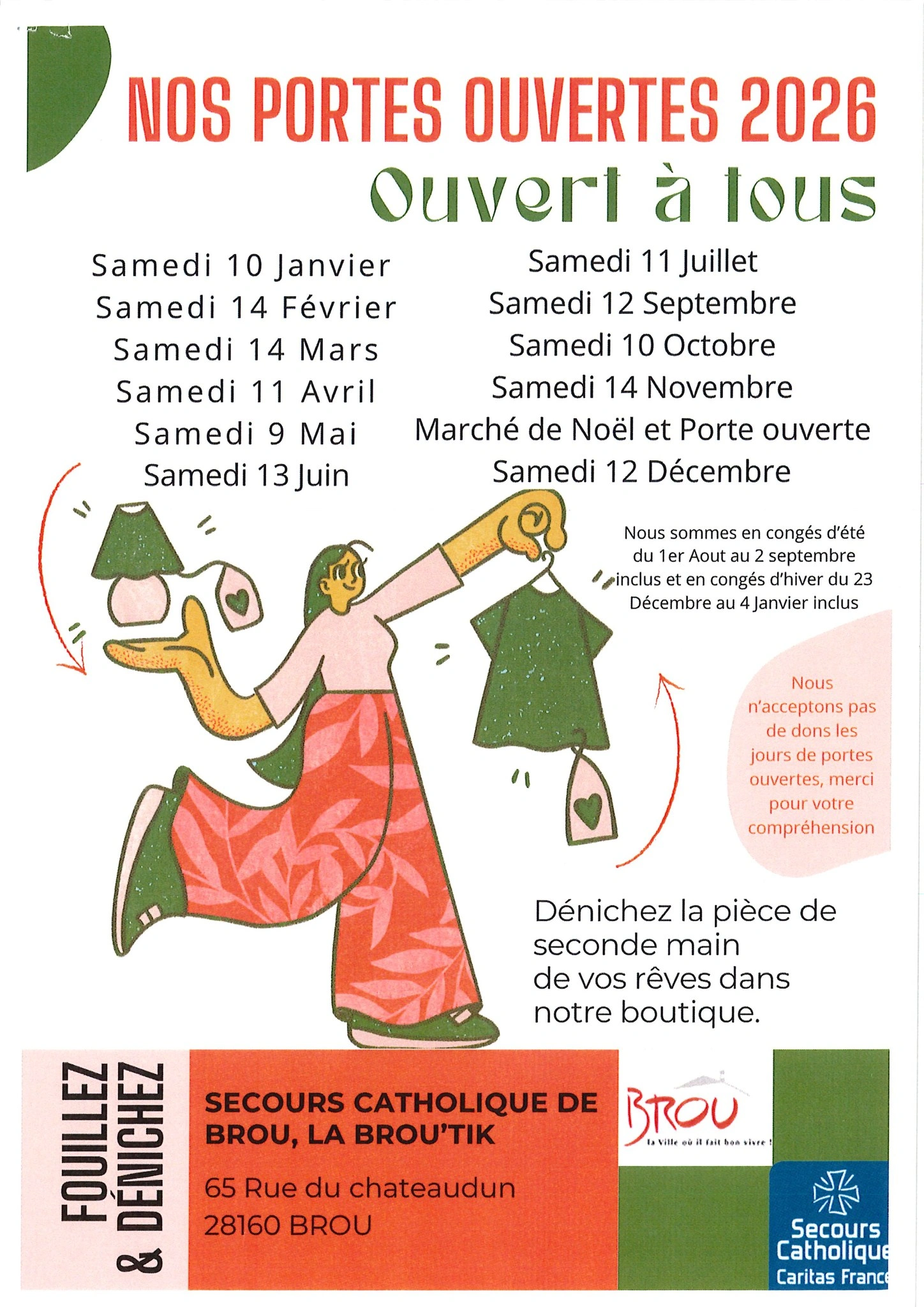 Portes ouvertes à la boutique du Secours Populaire