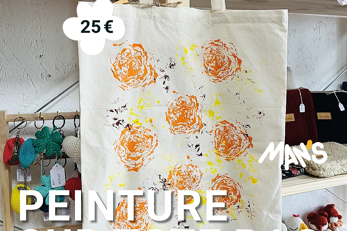 Atelier adulte "Peinture sur tote bag"