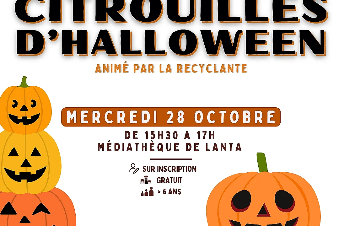 ATELIER CRÉATIF "CITROUILLES D'HALLOWEEN"