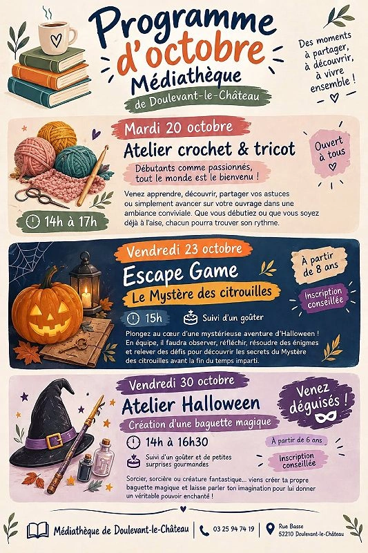 Atelier halloween - Création d’une baguette magique