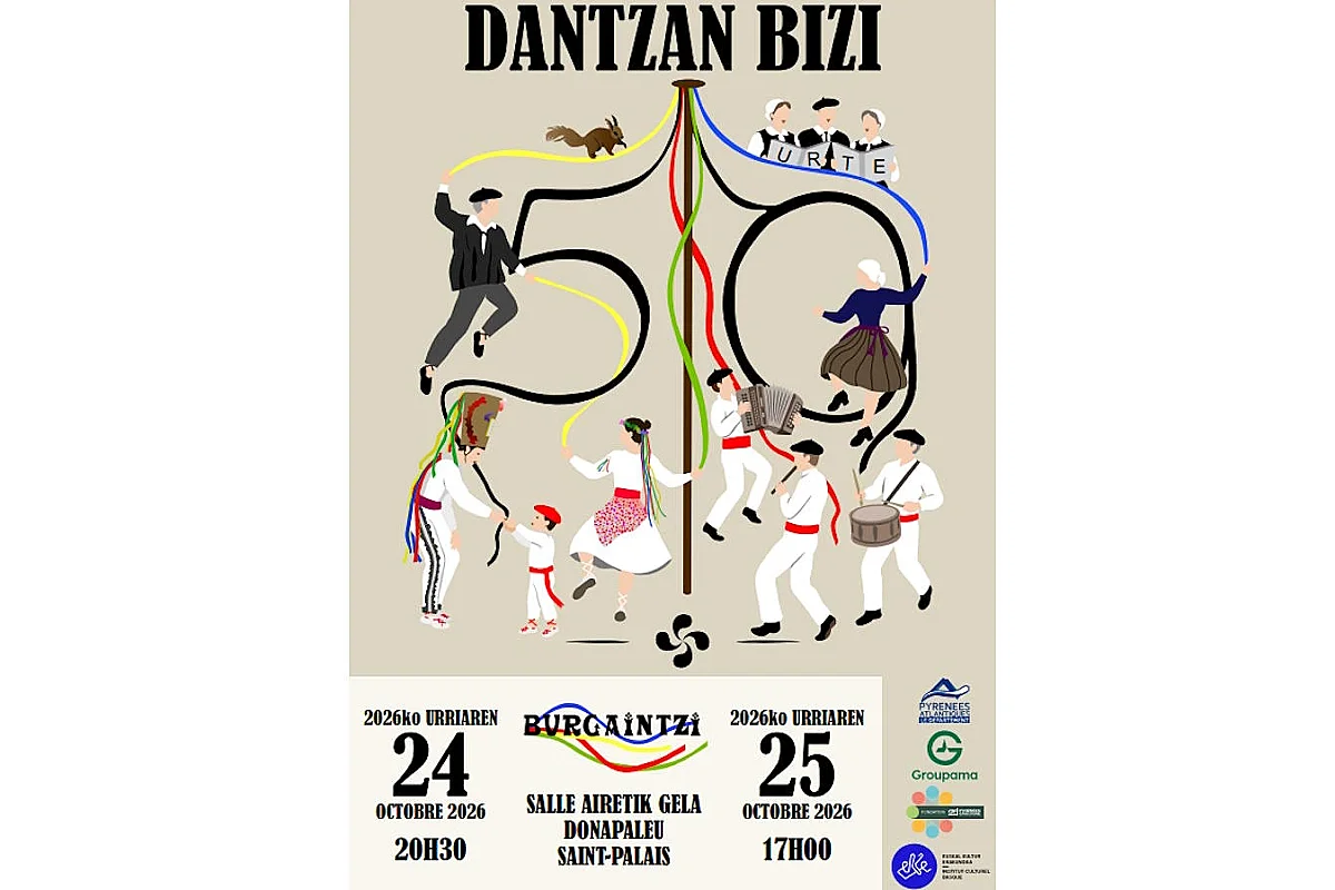 COMPLET-Spectacle de danses basques : 50 ans du groupe Burgaintzi "Dantzan Bizi"
