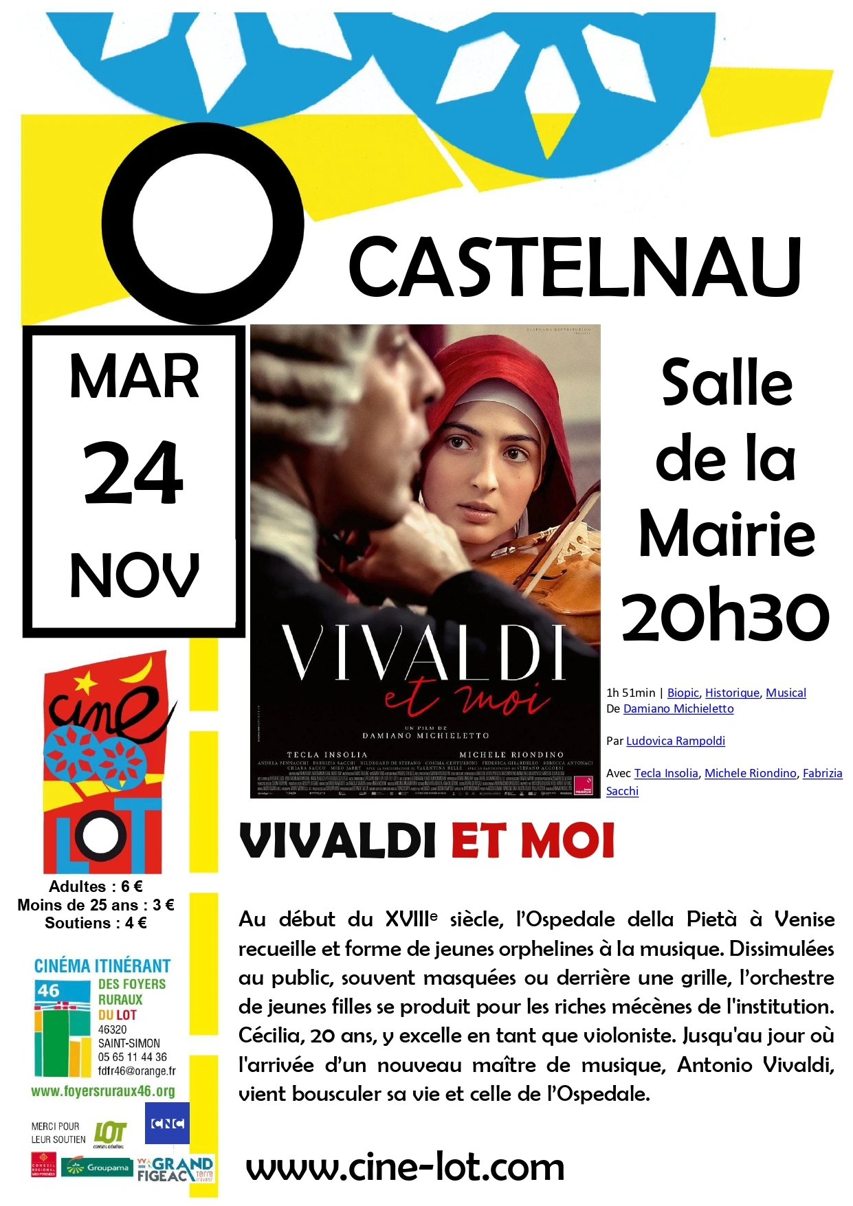 Ciné-Lot : "Vivaldi et moi"