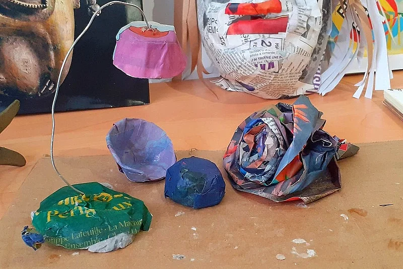 Atelier de création intergénérationnel - Papier mâché