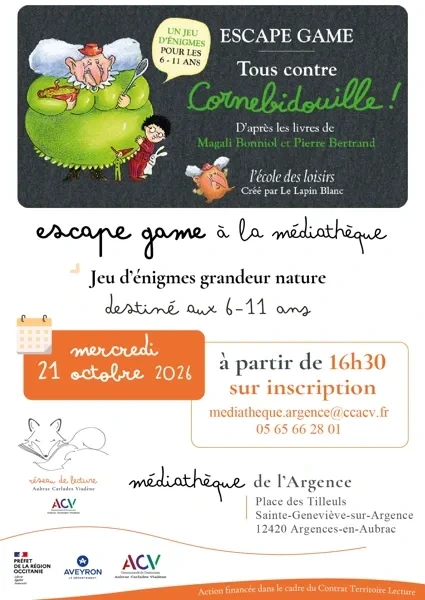 Escape game "Tous contre Cornebidouille"