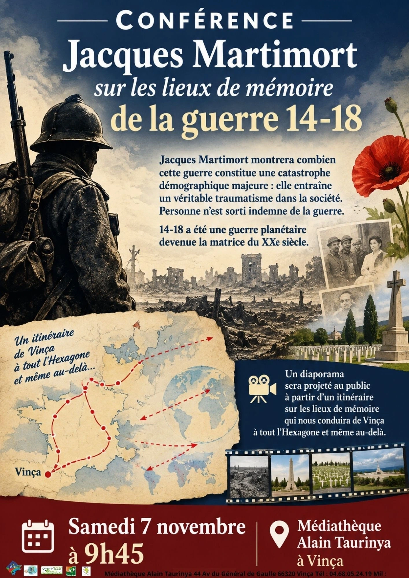 CONFÉRENCE : LES LIEUX DE MÉMOIRE DE LA GUERRE 14-18