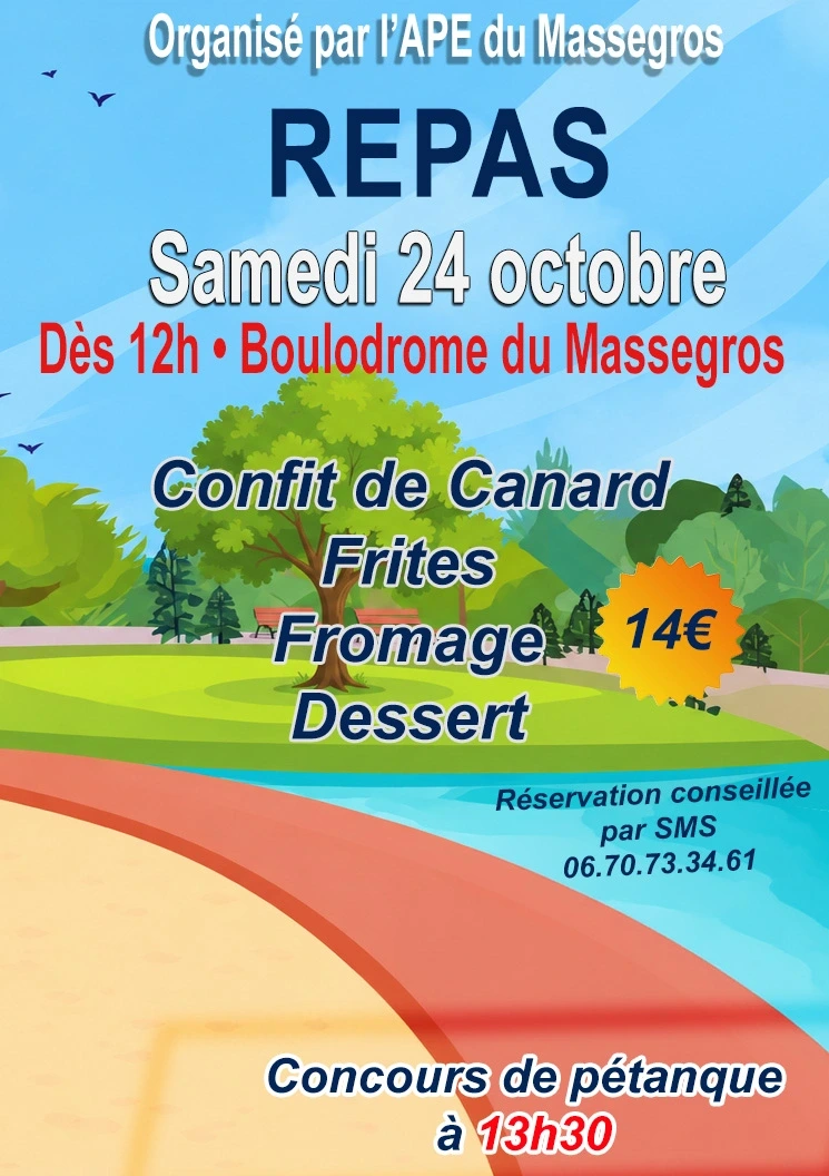 REPAS DU CONCOURS DE PÉTANQUE