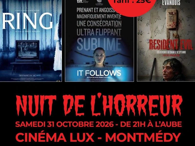 Nuit de l'horreur 2026 au cinéma LUX