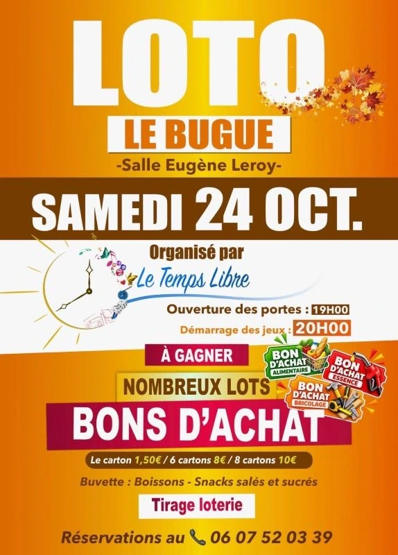 Loto du club du temps libre