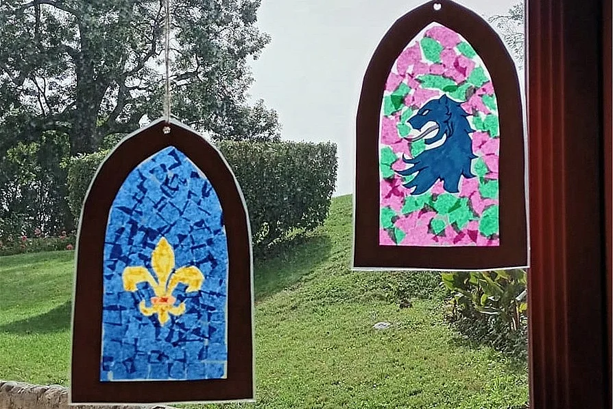 Ateliers art du vitrail, au Château de Morlanne