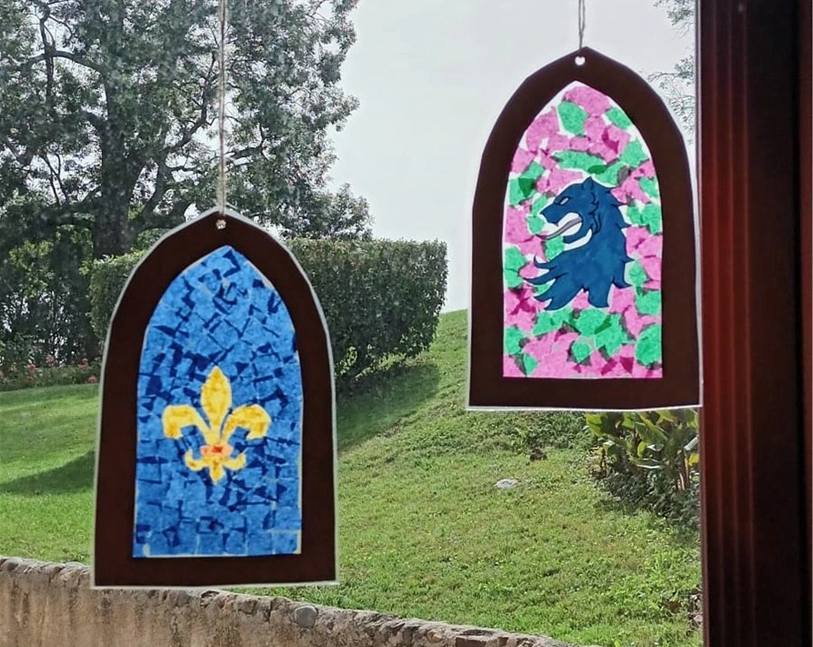 Ateliers art du vitrail, au Château de Morlanne