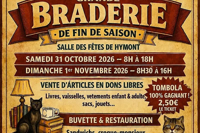 Braderie de l'association Resca'pattes