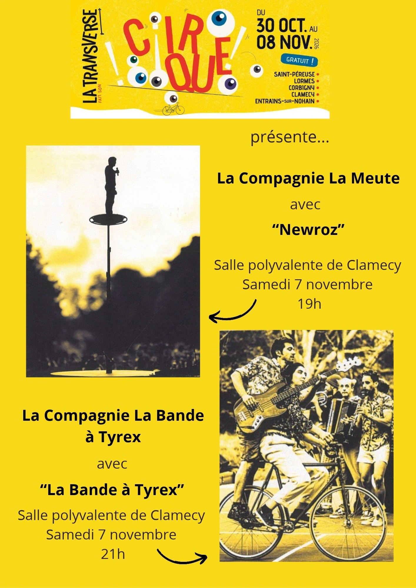 La transverse fait son cirque ! à Clamecy