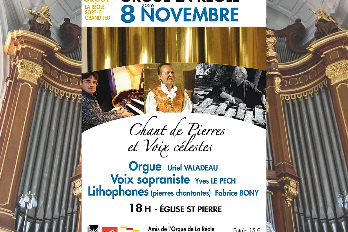 Concert "Chants de pierre et voix célestes" lithophone, voix, orgue