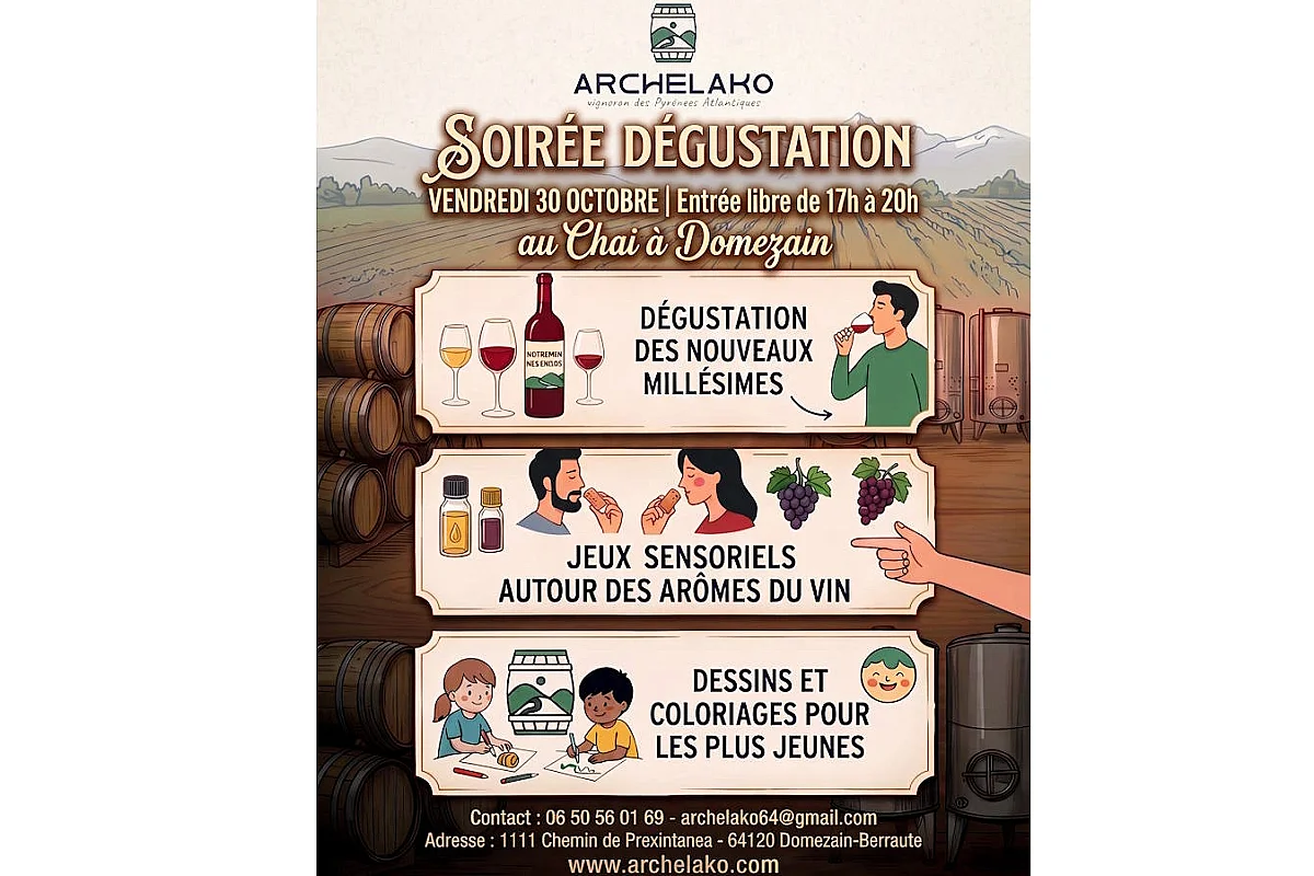 Soirée dégustation au Chai