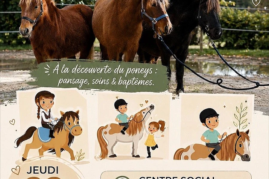 A la découverte du poney avec le Centre Equestre Dunois