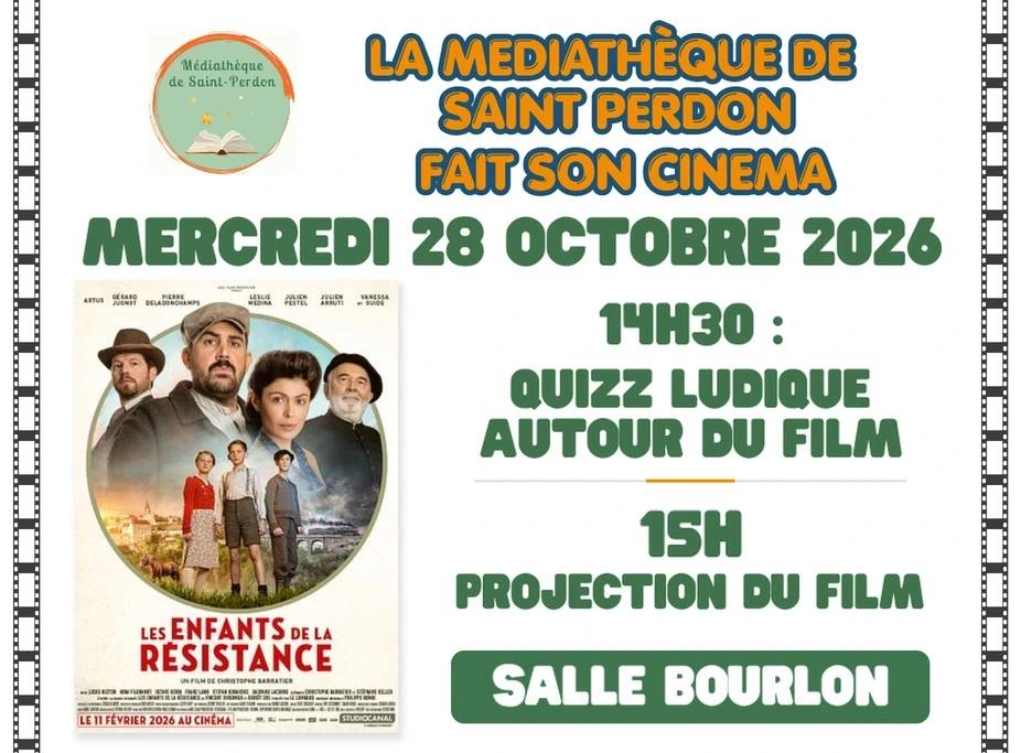La médiathèque de St Perdon fait son cinéma