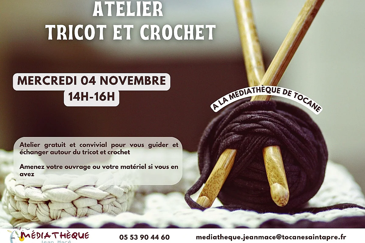 Atelier tricot et crochet