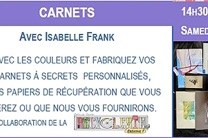 Atelier carnets avec Isabelle Frank