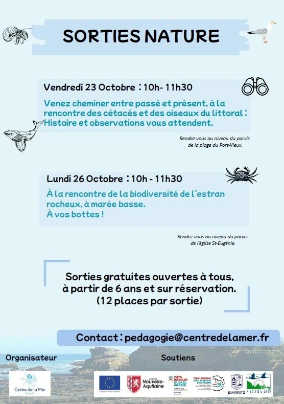Sortie nature avec le Centre de la Mer