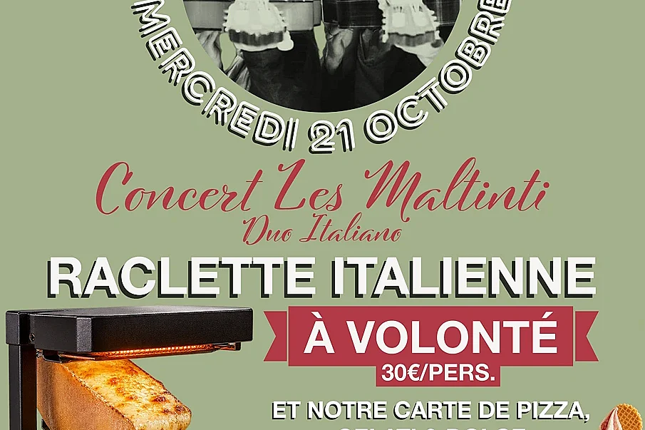 Concert Les Maltinti chez Cucinava & raclette italienne