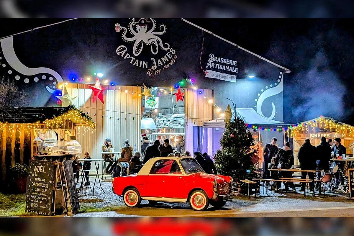 Le petit marché de Noël de la brasserie